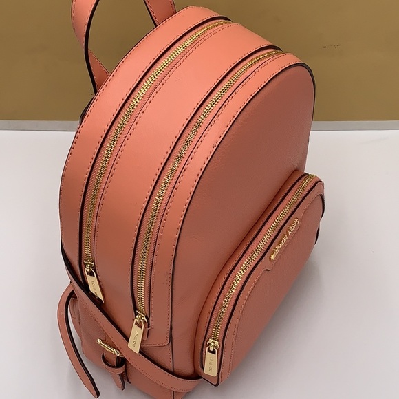 MICHAEL KORS
Jaycee Medium zip pocket Pebbled Leather Backpack Sherbert color - Picture 7 of 16